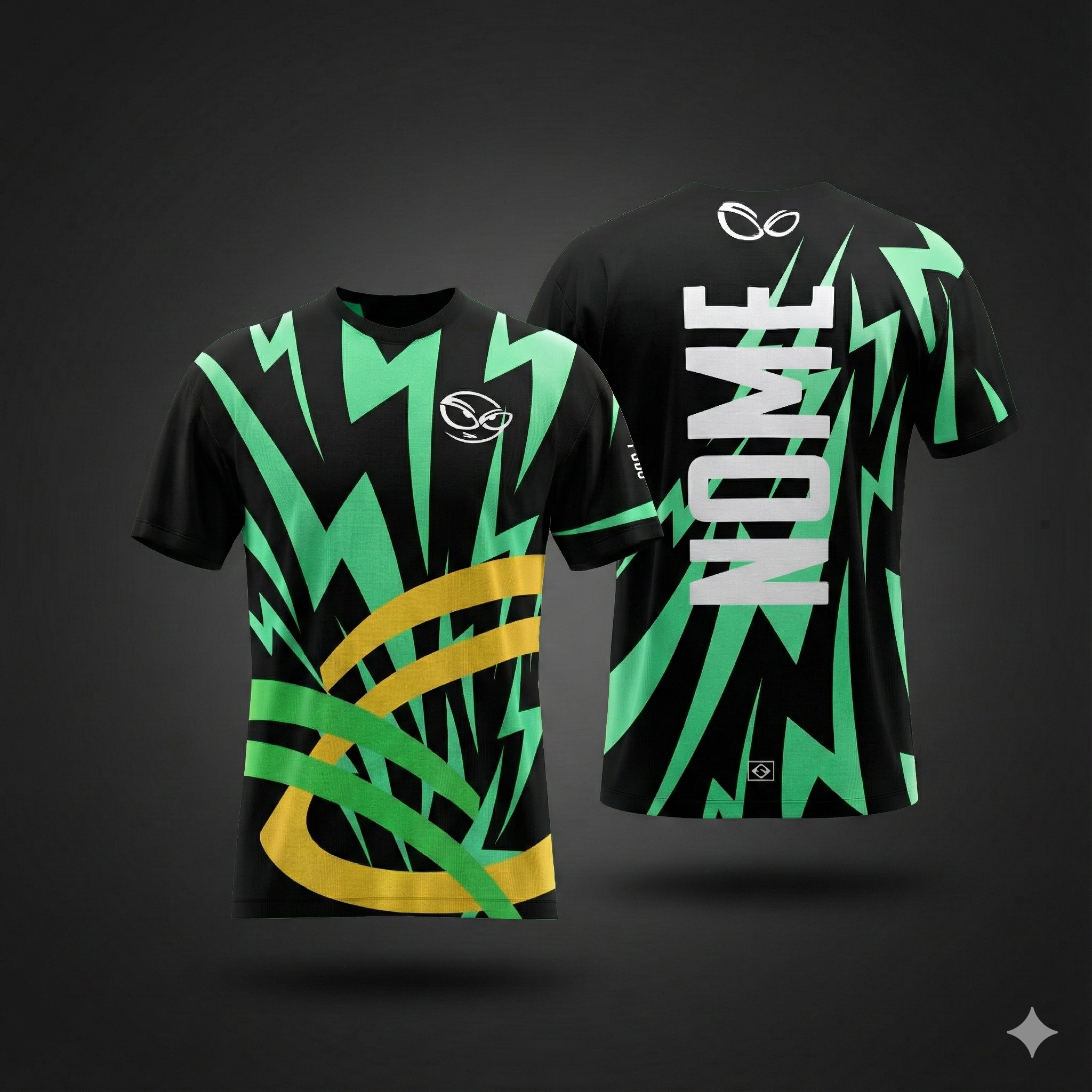 TSHIRT PRETA JOGADOR +55 ESPORTS